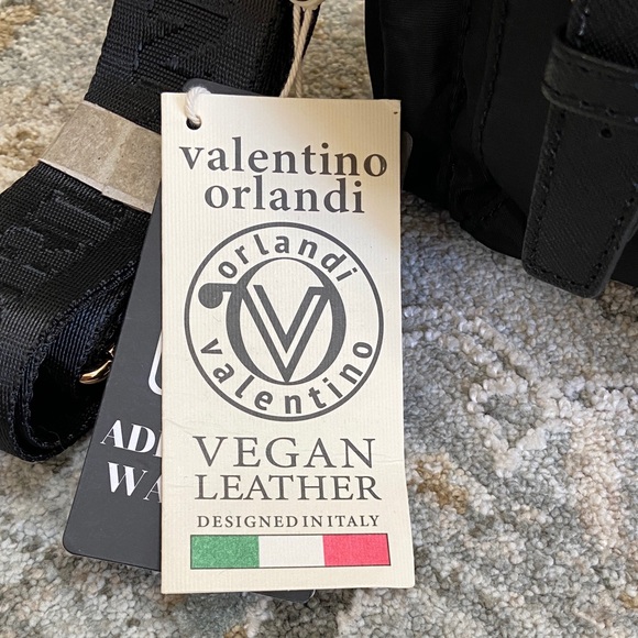 Valentino Orlandi Black Nylon Crossbody and Wallet - Picture 2 of 5
